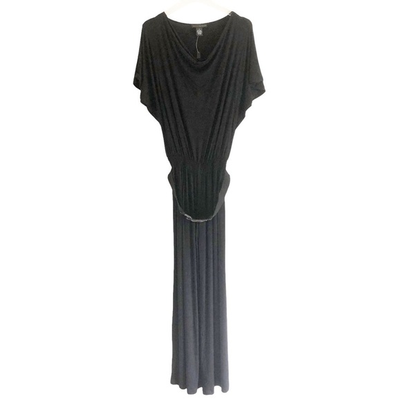 Grace Elements Drape Neck Bat Wing Belted Jumpsuit Black Size Small NWT - Picture 13 of 14